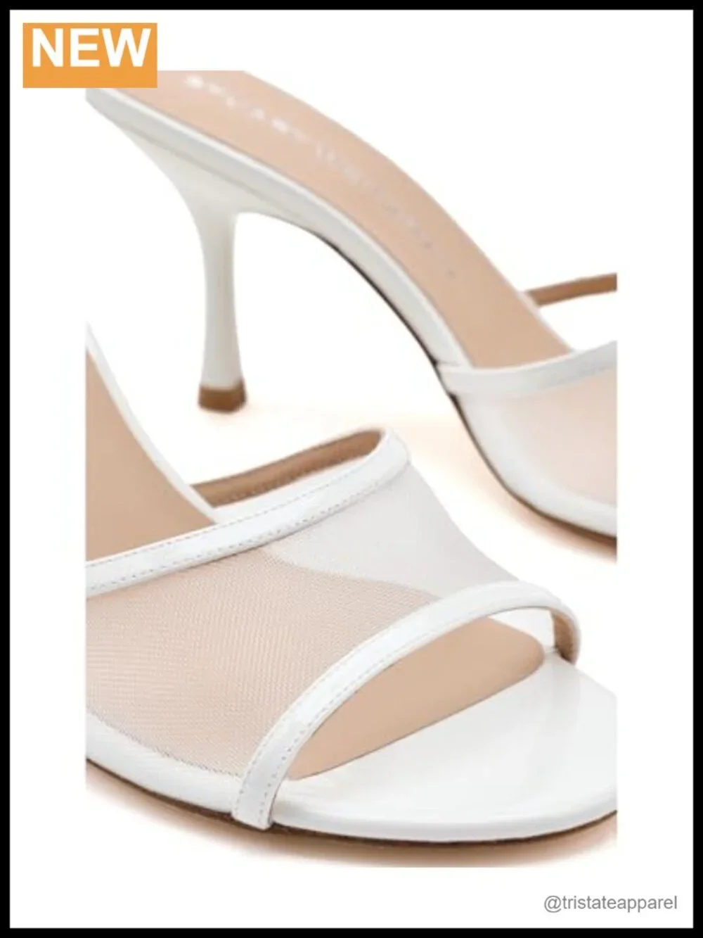 Stuart Weitzman Bareitall Slides 85 Peep Toe Stiletto Heeled Sandals Slip On